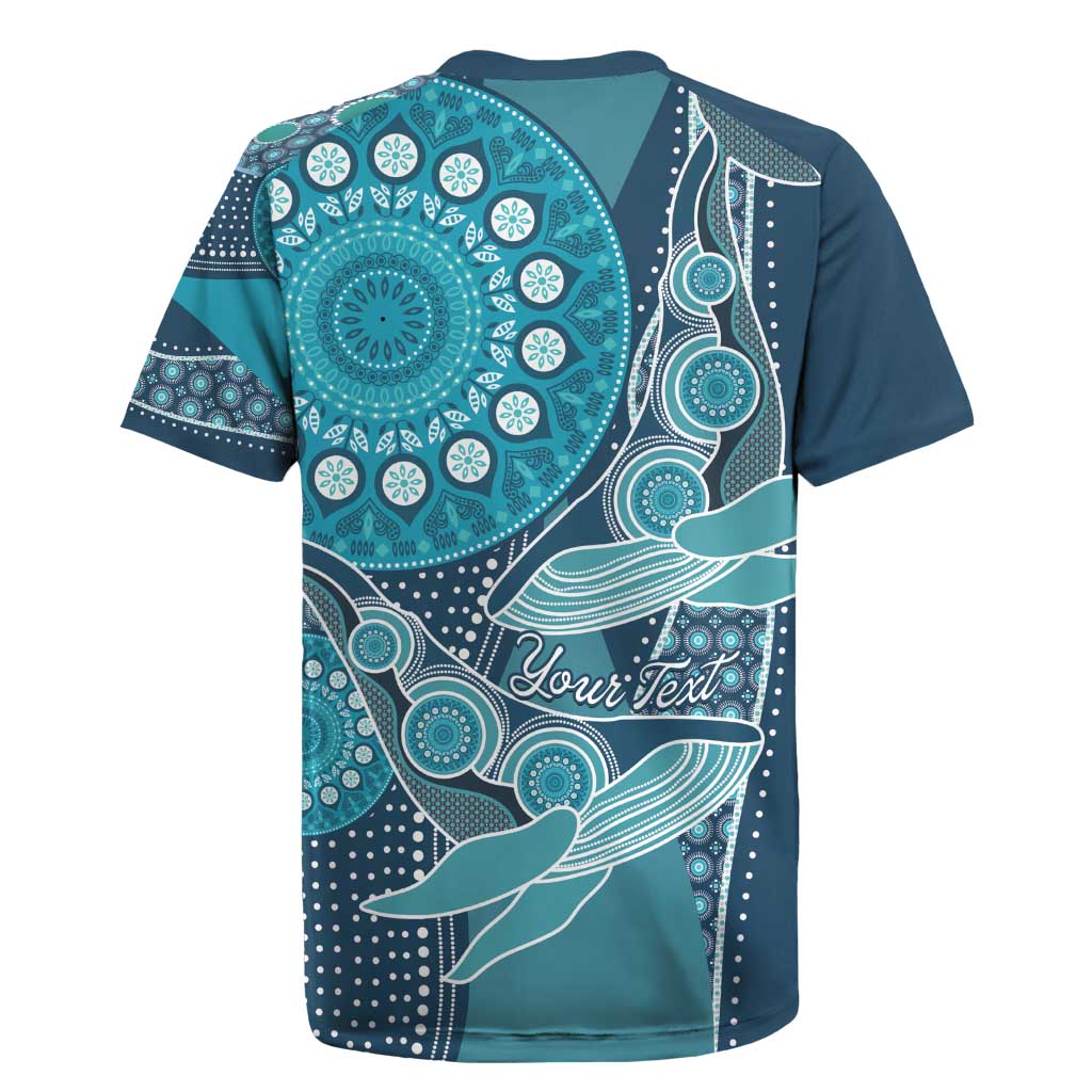Personalized South Africa Whale Fes Rugby Jersey African Shwe Shwe Pattern - Wonder Print Shop