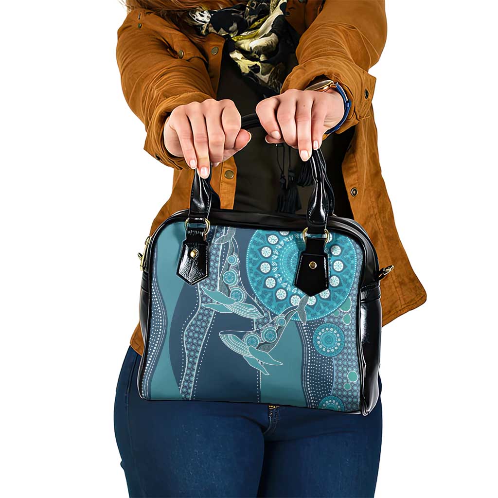 South Africa Whale Fes Shoulder Handbag African Shwe Shwe Pattern - Wonder Print Shop