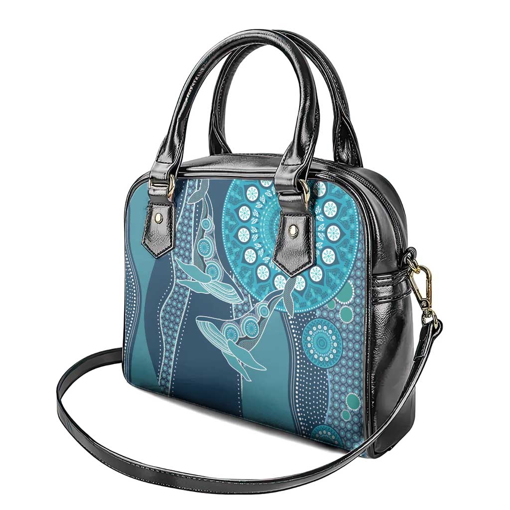 South Africa Whale Fes Shoulder Handbag African Shwe Shwe Pattern - Wonder Print Shop
