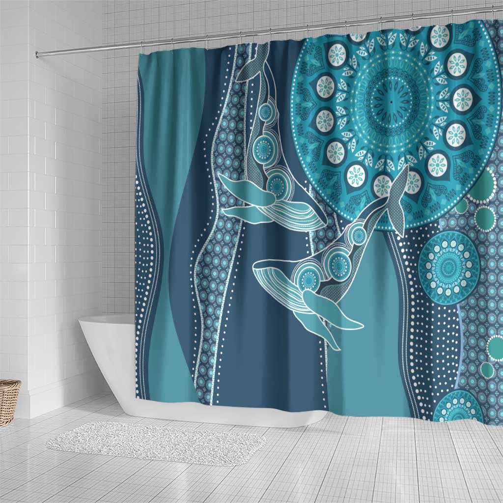 South Africa Whale Fes Shower Curtain African Shwe Shwe Pattern - Wonder Print Shop