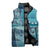 Personalized South Africa Whale Fes Sleeveless Puffer Jacket African Shwe Shwe Pattern - Wonder Print Shop