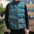 Personalized South Africa Whale Fes Sleeveless Puffer Jacket African Shwe Shwe Pattern - Wonder Print Shop
