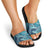 South Africa Whale Fes Slide Sandals African Shwe Shwe Pattern - Wonder Print Shop