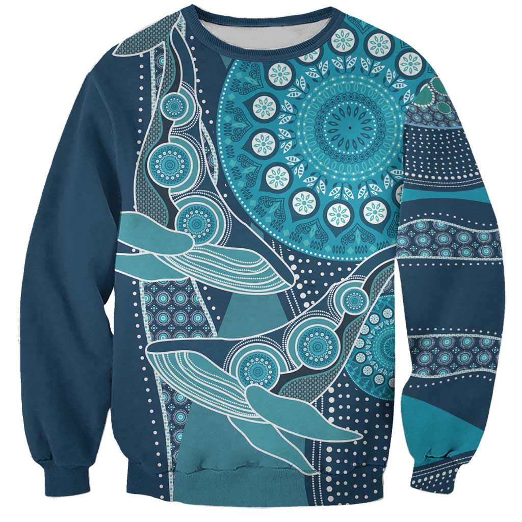 Personalized South Africa Whale Fes Sweatshirt African Shwe Shwe Pattern - Wonder Print Shop