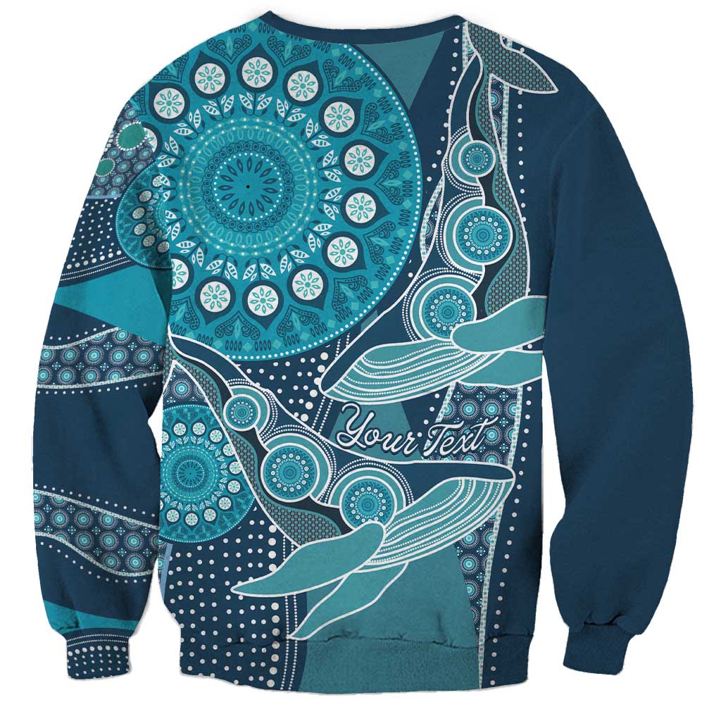 Personalized South Africa Whale Fes Sweatshirt African Shwe Shwe Pattern - Wonder Print Shop