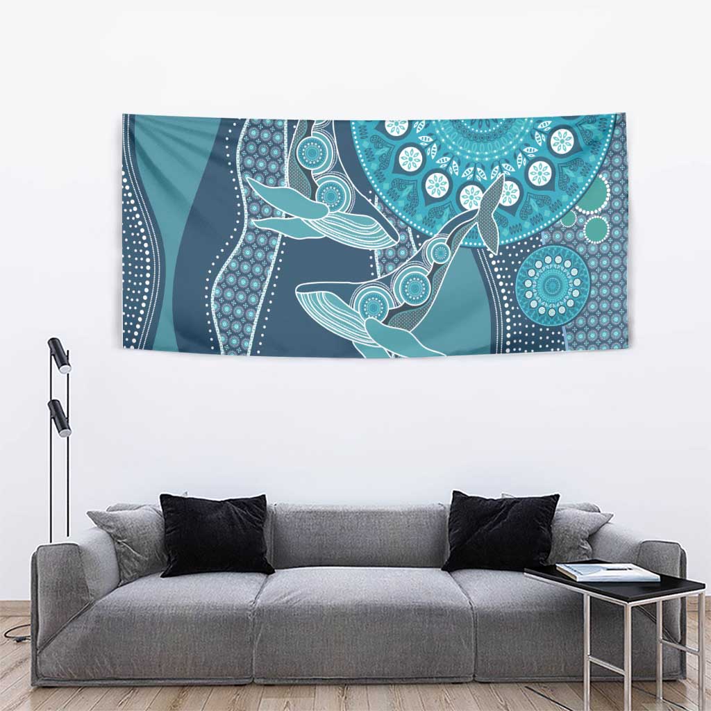 South Africa Whale Fes Tapestry African Shwe Shwe Pattern - Wonder Print Shop