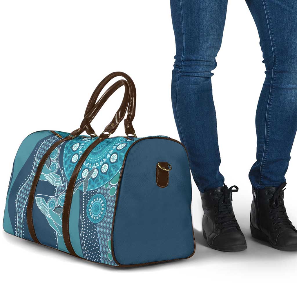South Africa Whale Fes Travel Bag African Shwe Shwe Pattern - Wonder Print Shop