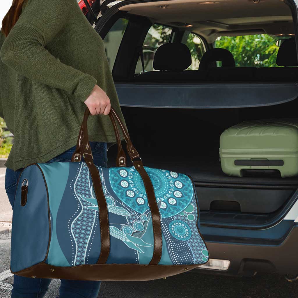 South Africa Whale Fes Travel Bag African Shwe Shwe Pattern - Wonder Print Shop