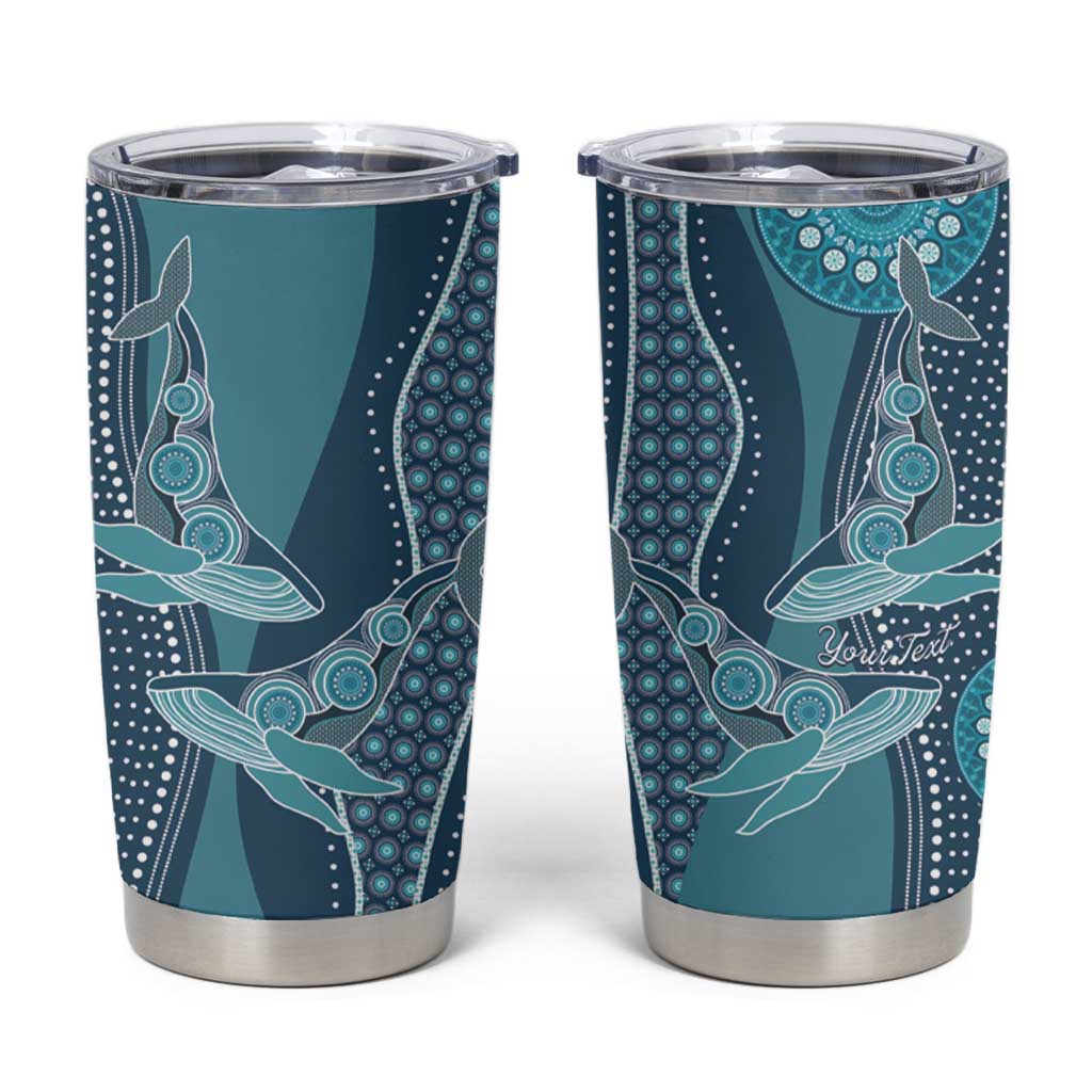 Personalized South Africa Whale Fes Tumbler Cup African Shwe Shwe Pattern - Wonder Print Shop