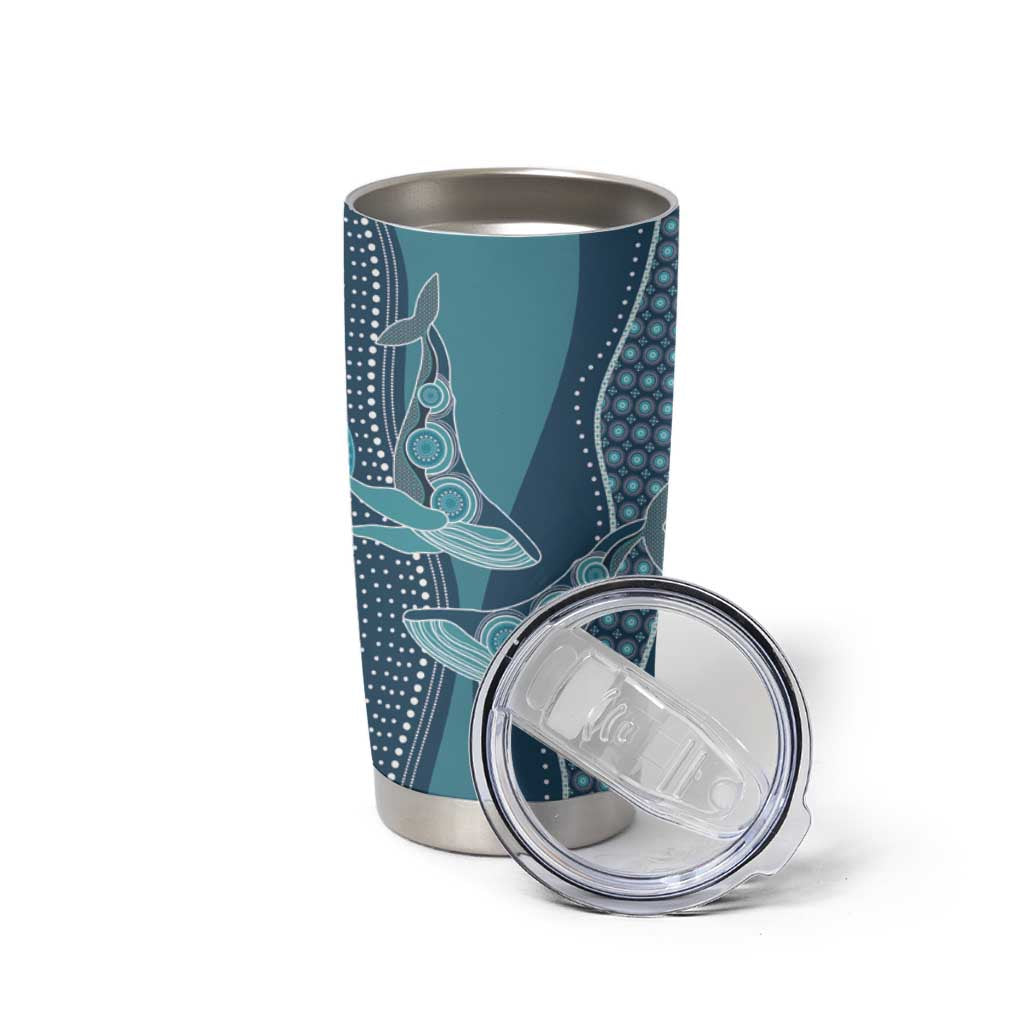 Personalized South Africa Whale Fes Tumbler Cup African Shwe Shwe Pattern - Wonder Print Shop