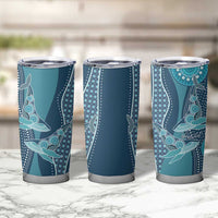 Personalized South Africa Whale Fes Tumbler Cup African Shwe Shwe Pattern - Wonder Print Shop