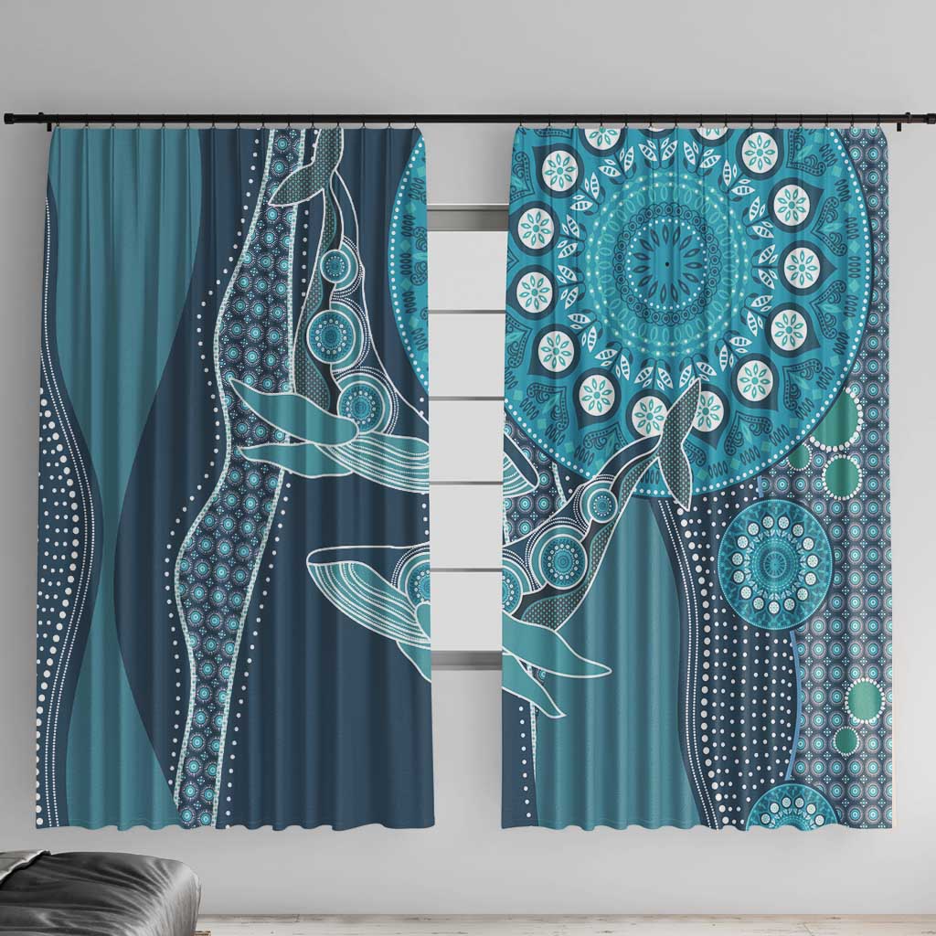South Africa Whale Fes Window Curtain African Shwe Shwe Pattern - Wonder Print Shop