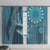 South Africa Whale Fes Window Curtain African Shwe Shwe Pattern - Wonder Print Shop
