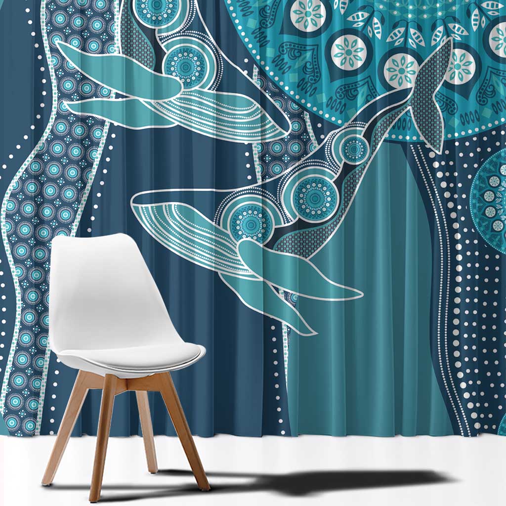South Africa Whale Fes Window Curtain African Shwe Shwe Pattern - Wonder Print Shop