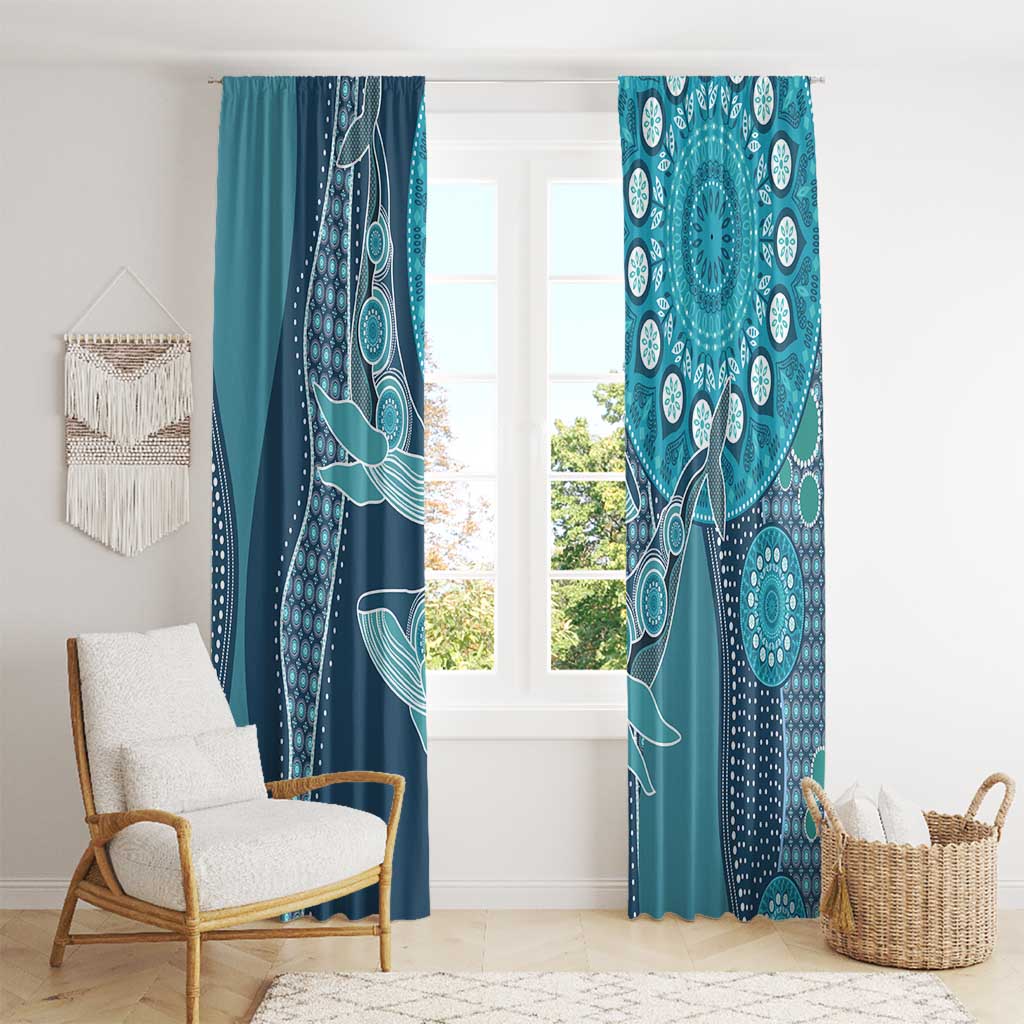 South Africa Whale Fes Window Curtain African Shwe Shwe Pattern - Wonder Print Shop