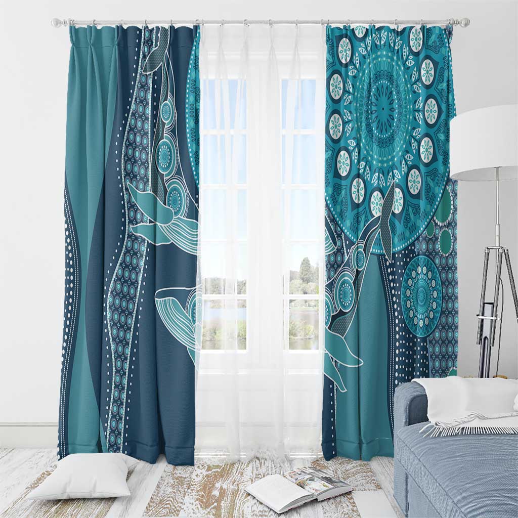 South Africa Whale Fes Window Curtain African Shwe Shwe Pattern - Wonder Print Shop