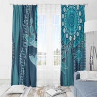 South Africa Whale Fes Window Curtain African Shwe Shwe Pattern - Wonder Print Shop