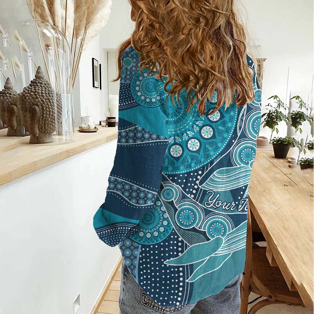 Personalized South Africa Whale Fes Women Casual Shirt African Shwe Shwe Pattern - Wonder Print Shop