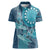 Personalized South Africa Whale Fes Women Polo Shirt African Shwe Shwe Pattern - Wonder Print Shop