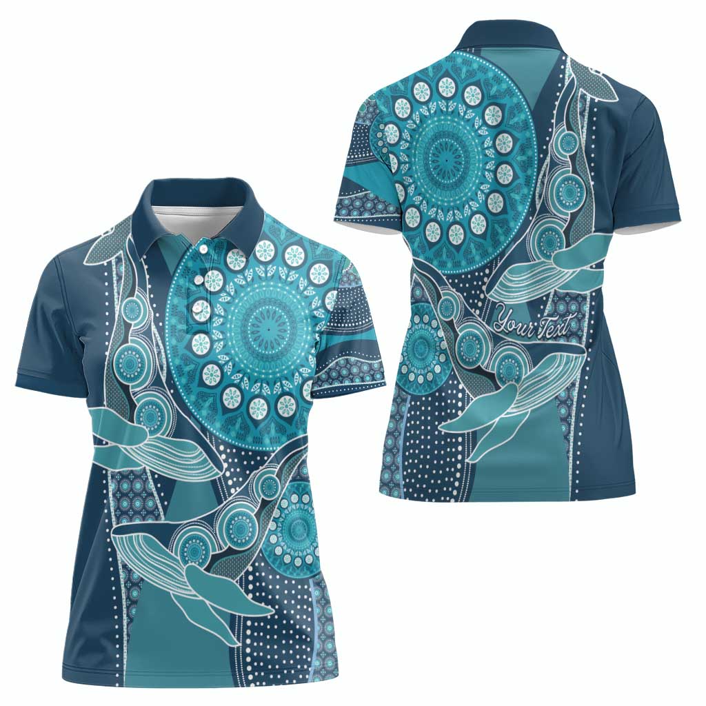 Personalized South Africa Whale Fes Women Polo Shirt African Shwe Shwe Pattern - Wonder Print Shop