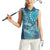 Personalized South Africa Whale Fes Women Sleeveless Polo Shirt African Shwe Shwe Pattern - Wonder Print Shop
