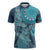Personalized South Africa Whale Fes Zipper Polo Shirt African Shwe Shwe Pattern - Wonder Print Shop