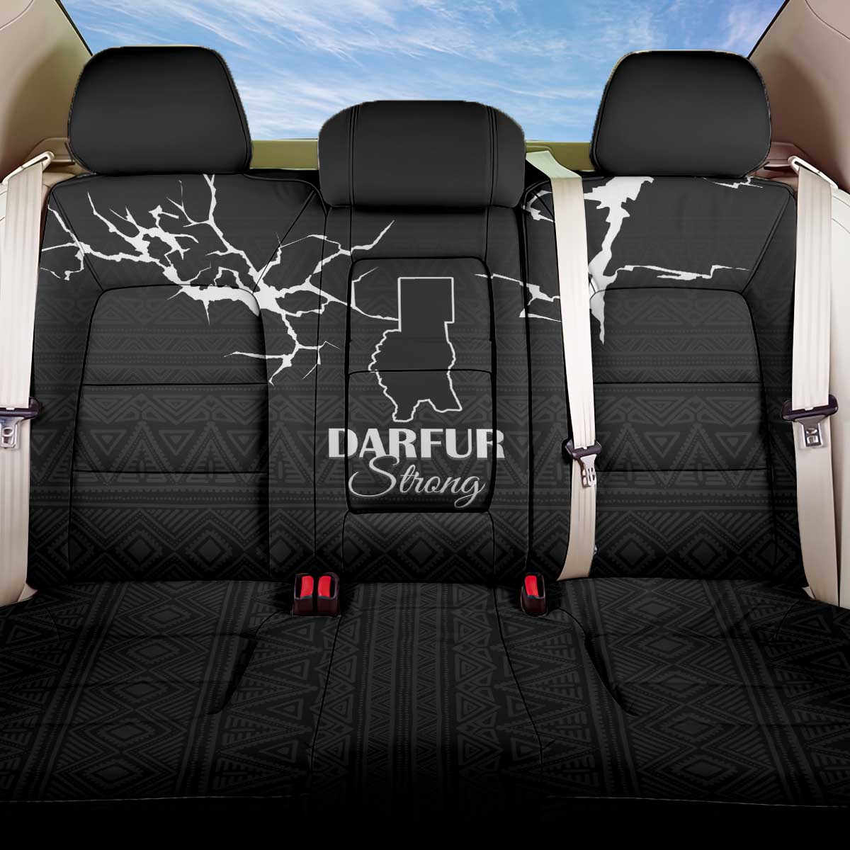 Darfur Sudan Strong Back Car Seat Cover Pray for Tarseen - Wonder Print Shop