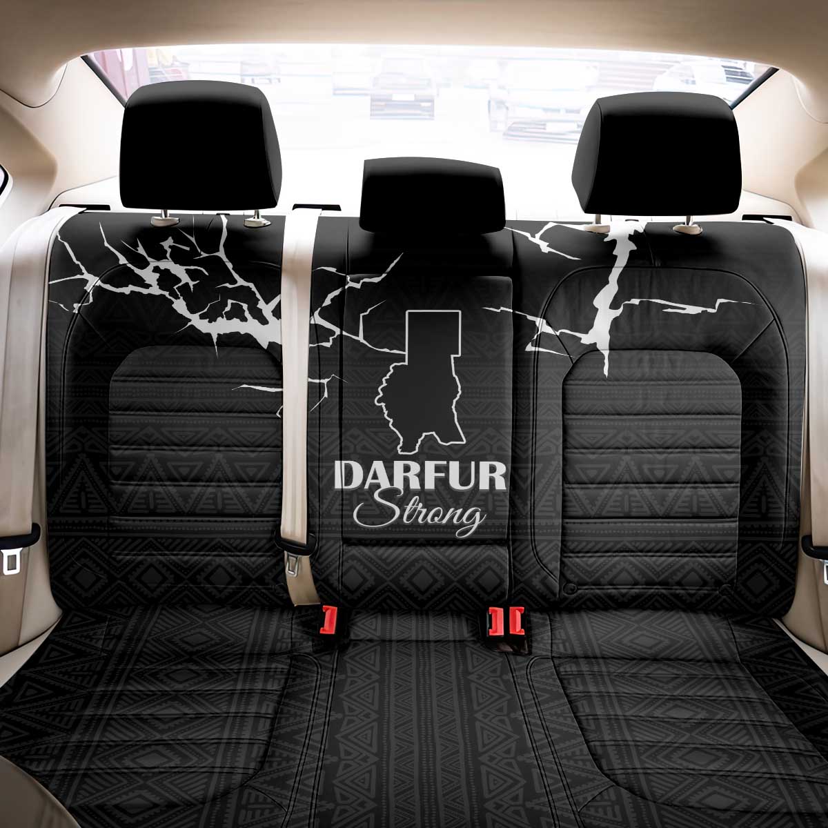 Darfur Sudan Strong Back Car Seat Cover Pray for Tarseen - Wonder Print Shop