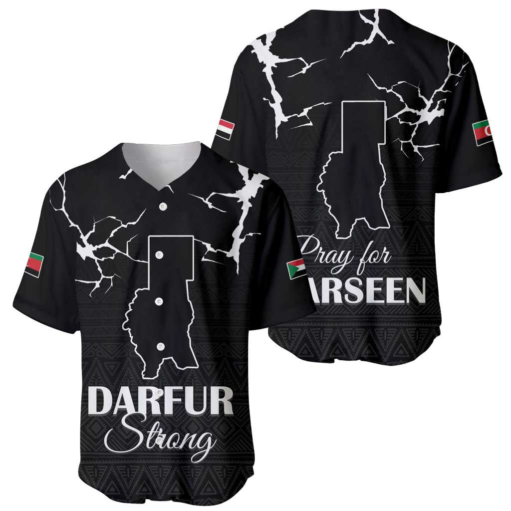 Darfur Sudan Strong Baseball Jersey Pray for Tarseen - Wonder Print Shop