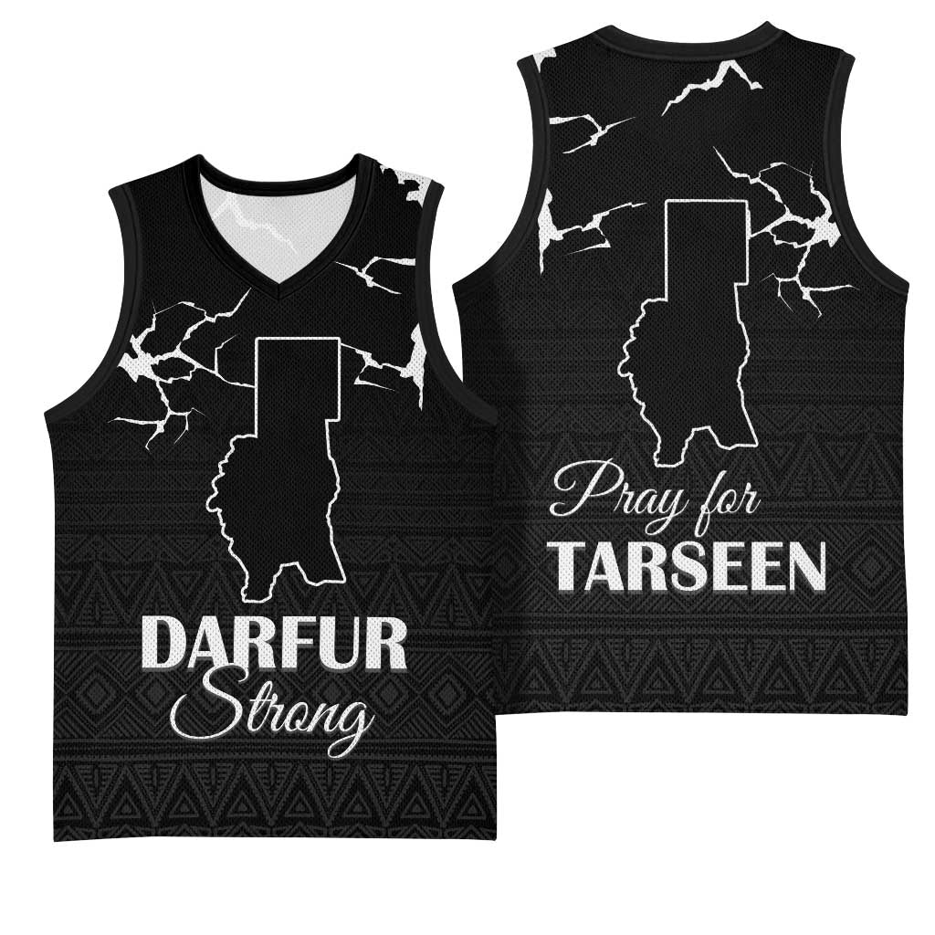 Darfur Sudan Strong Basketball Jersey Pray for Tarseen - Wonder Print Shop