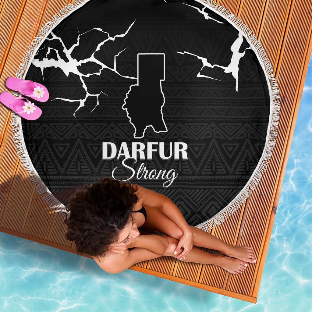 Darfur Sudan Strong Beach Blanket Pray for Tarseen - Wonder Print Shop