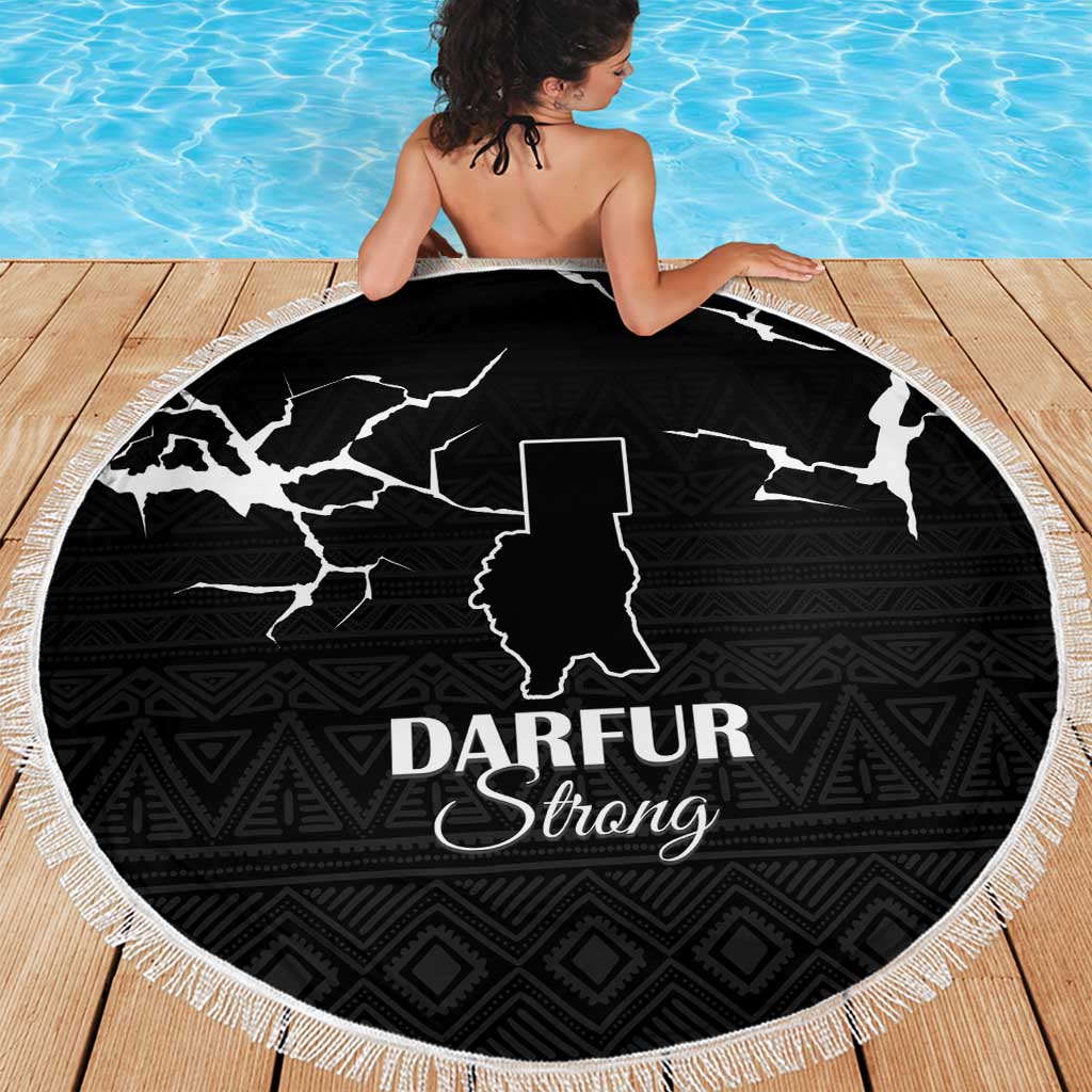 Darfur Sudan Strong Beach Blanket Pray for Tarseen - Wonder Print Shop