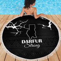 Darfur Sudan Strong Beach Blanket Pray for Tarseen - Wonder Print Shop