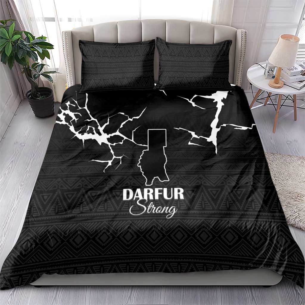 Darfur Sudan Strong Bedding Set Pray for Tarseen - Wonder Print Shop