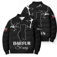 Darfur Sudan Strong Bomber Puffer Jacket Pray for Tarseen - Wonder Print Shop