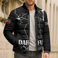 Darfur Sudan Strong Bomber Puffer Jacket Pray for Tarseen - Wonder Print Shop