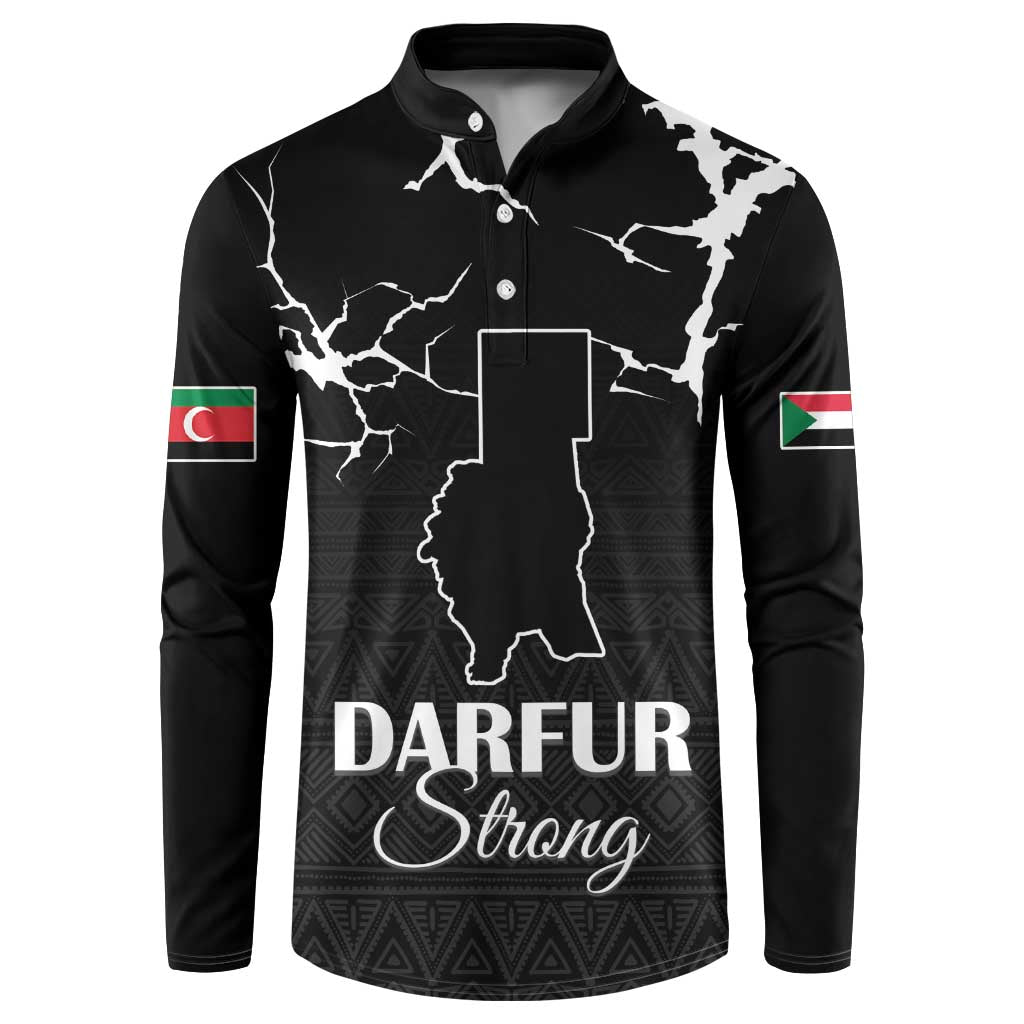 Darfur Sudan Strong Button Sweatshirt Pray for Tarseen - Wonder Print Shop