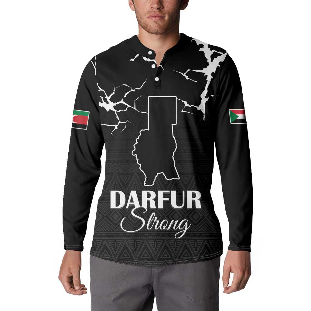 Darfur Sudan Strong Button Sweatshirt Pray for Tarseen - Wonder Print Shop