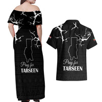Darfur Sudan Strong Couples Matching Off Shoulder Maxi Dress and Hawaiian Shirt Pray for Tarseen - Wonder Print Shop