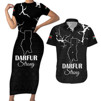 Darfur Sudan Strong Couples Matching Short Sleeve Bodycon Dress and Hawaiian Shirt Pray for Tarseen - Wonder Print Shop