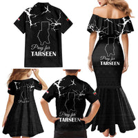 Darfur Sudan Strong Family Matching Mermaid Dress and Hawaiian Shirt Pray for Tarseen - Wonder Print Shop