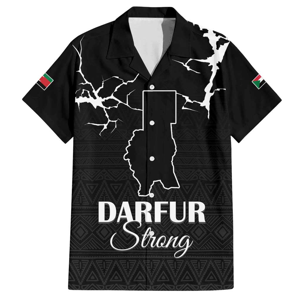 Darfur Sudan Strong Family Matching Off Shoulder Maxi Dress and Hawaiian Shirt Pray for Tarseen - Wonder Print Shop