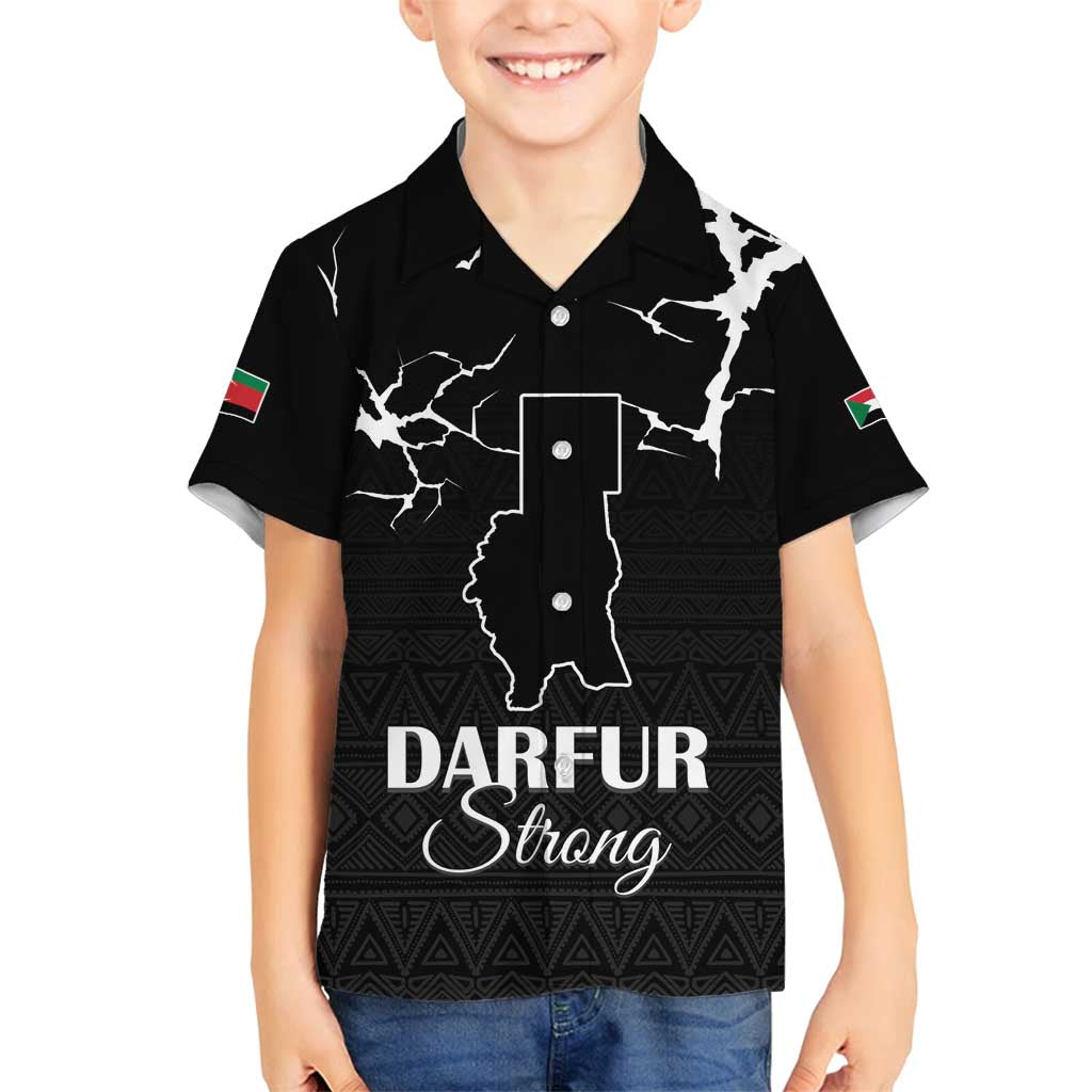 Darfur Sudan Strong Family Matching Off Shoulder Maxi Dress and Hawaiian Shirt Pray for Tarseen - Wonder Print Shop