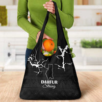 Darfur Sudan Strong Grocery Bag Pray for Tarseen - Wonder Print Shop