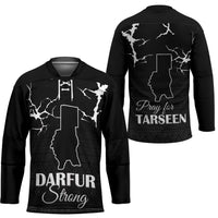 Darfur Sudan Strong Hockey Jersey Pray for Tarseen - Wonder Print Shop
