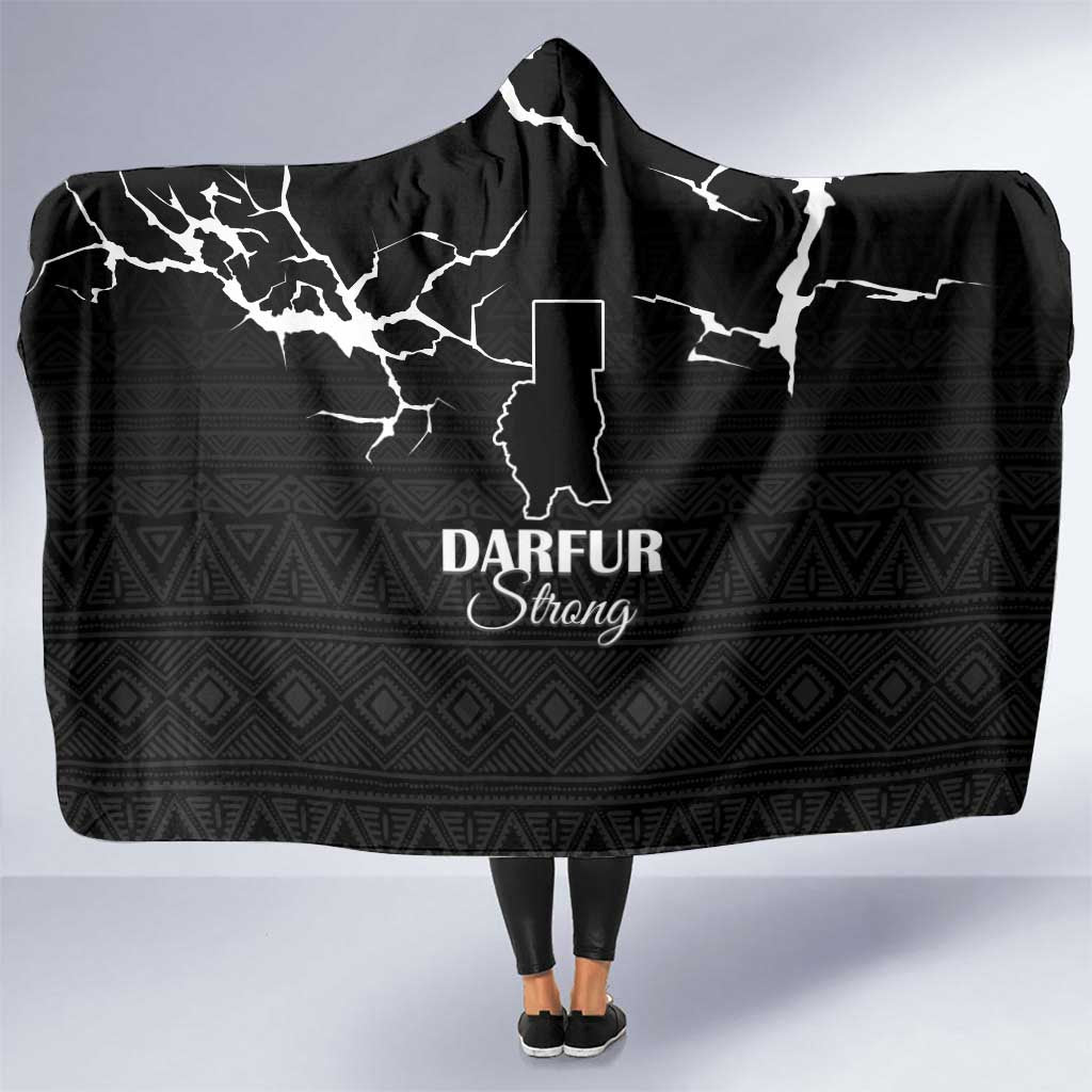 Darfur Sudan Strong Hooded Blanket Pray for Tarseen - Wonder Print Shop