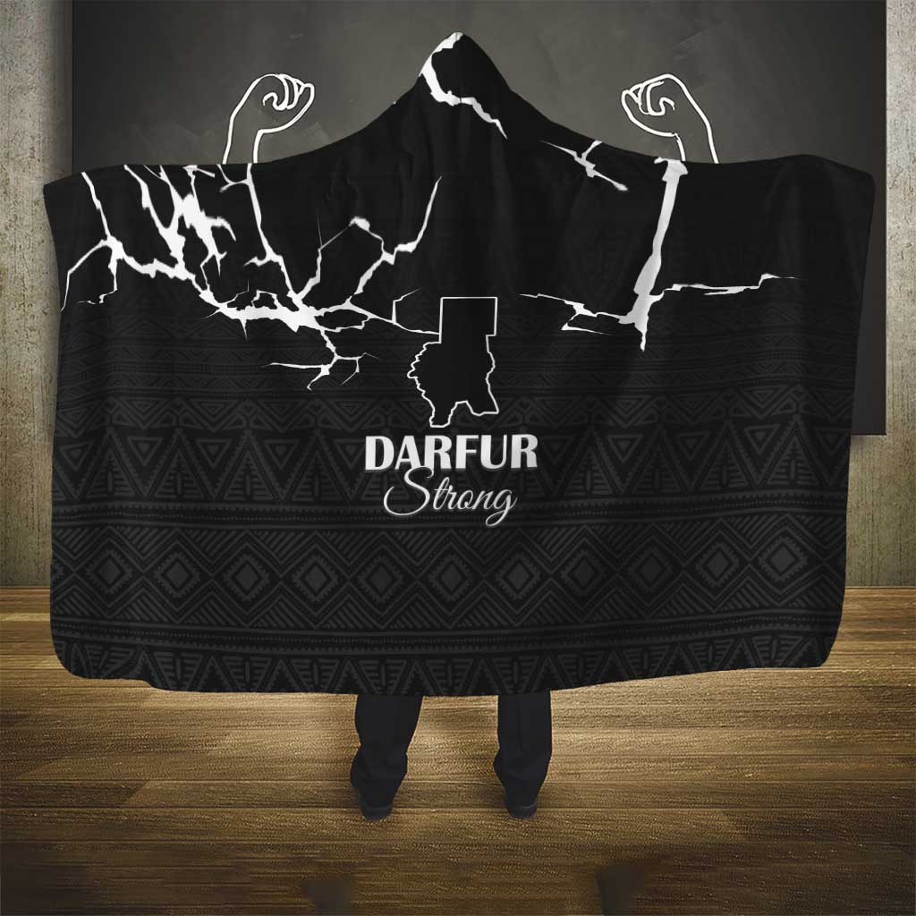 Darfur Sudan Strong Hooded Blanket Pray for Tarseen - Wonder Print Shop