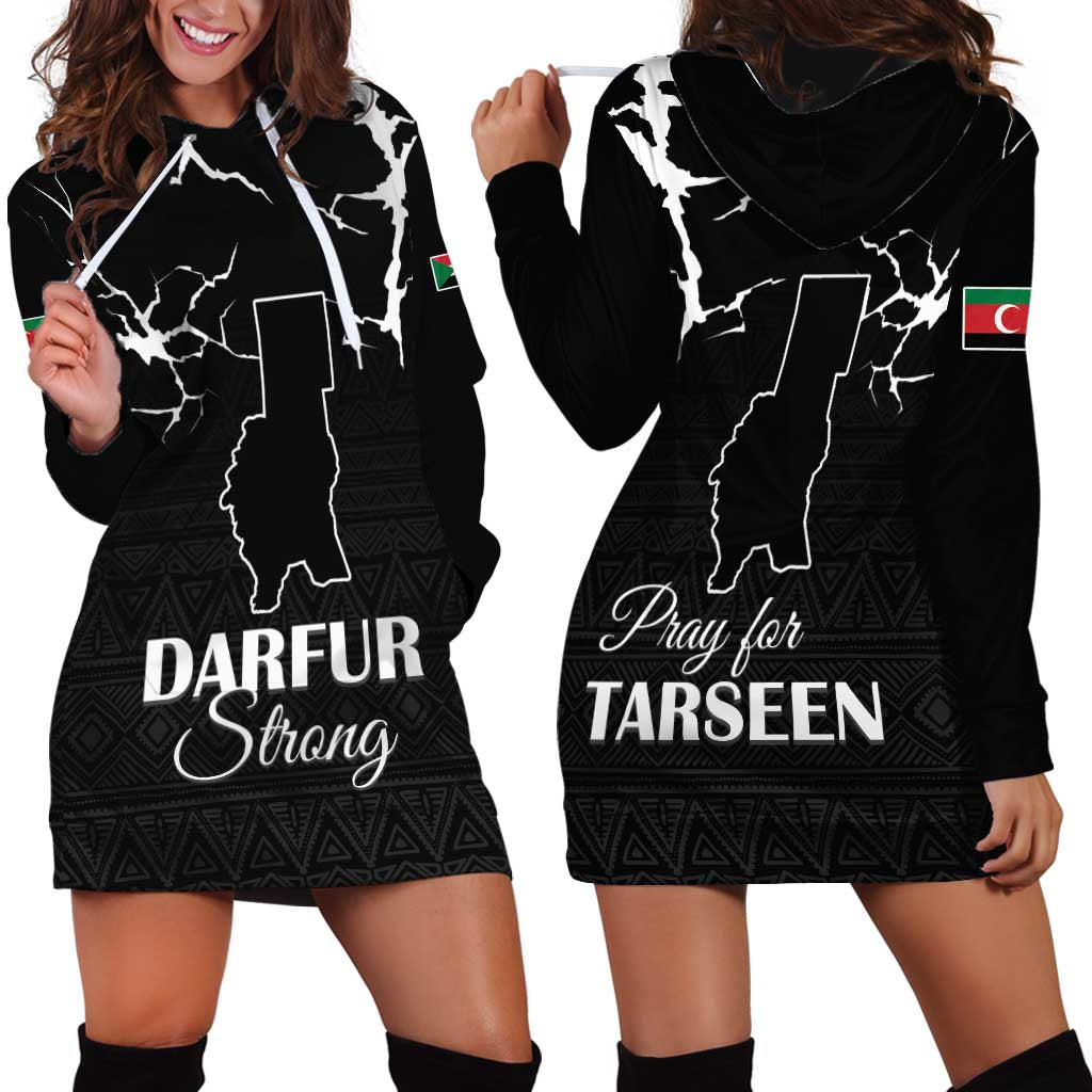 Darfur Sudan Strong Hoodie Dress Pray for Tarseen - Wonder Print Shop