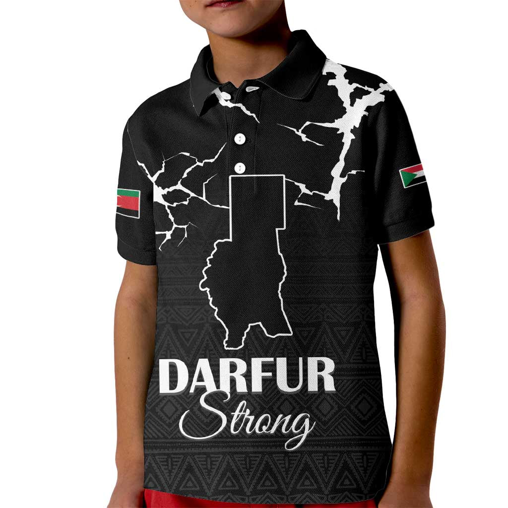 Darfur Sudan Strong Kid Polo Shirt Pray for Tarseen - Wonder Print Shop