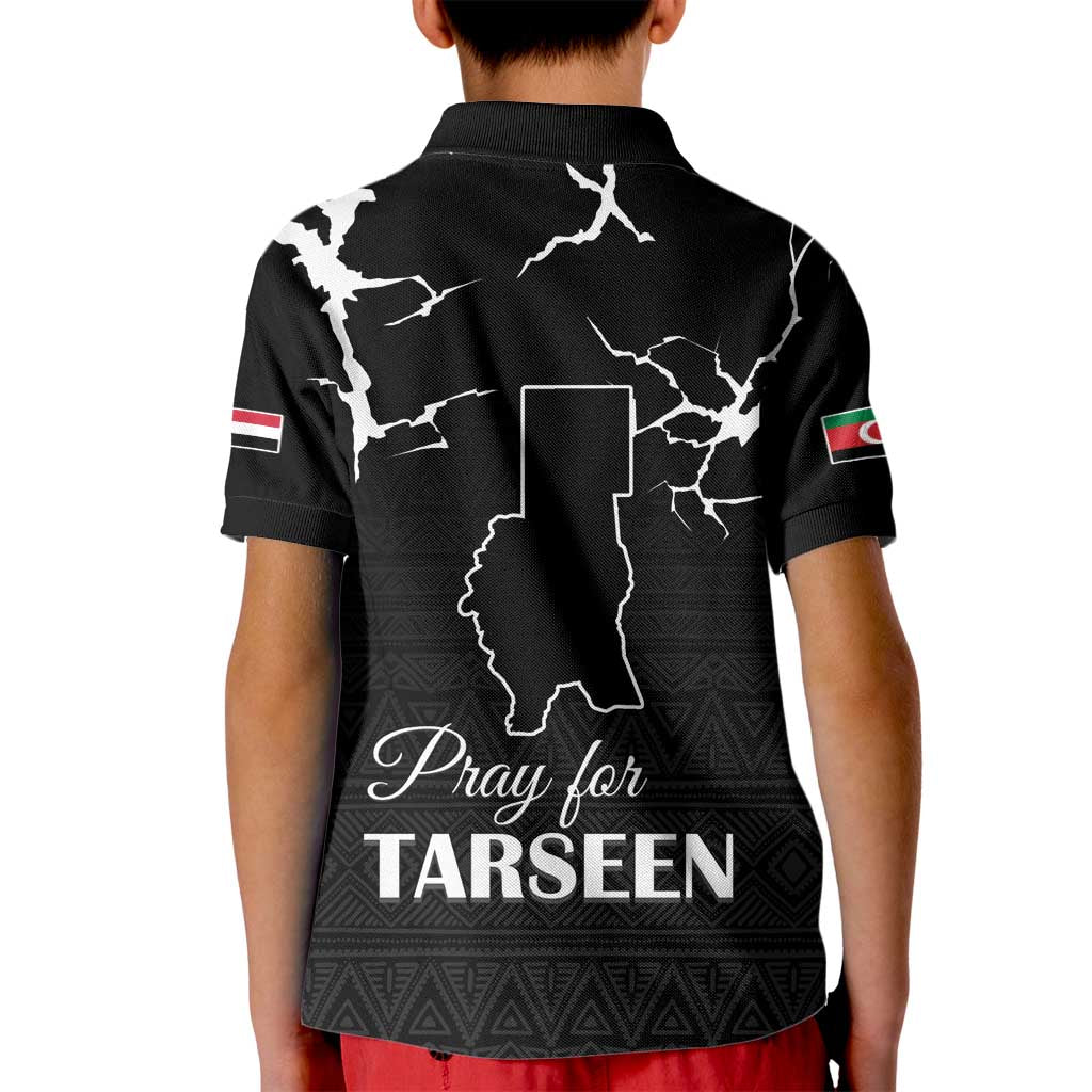 Darfur Sudan Strong Kid Polo Shirt Pray for Tarseen - Wonder Print Shop